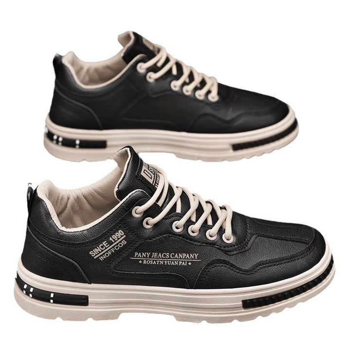 Herren modischer Freizeit‑Sneaker mit dicker Plateausohle, gepolstertem Schaft und verstärkter Zehenkappe Drune