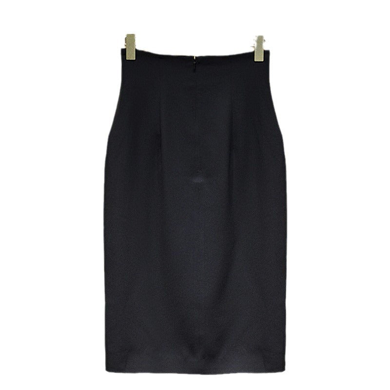 Damen Eleganter Bleistiftrock mit Knopfdetails Drune