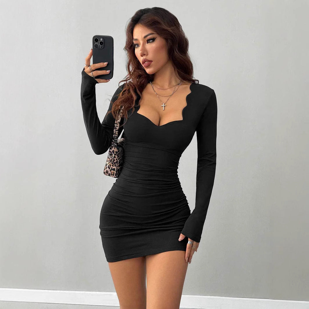 Damen figurbetontes Minikleid mit besonderen Ausschnitten Drune