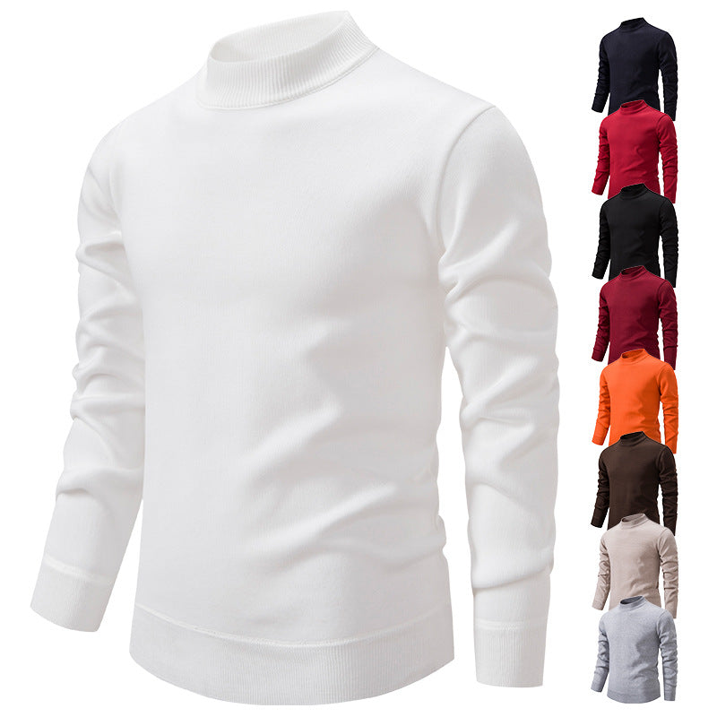 Herren Hochwertiger Strickpullover mit modernem Stehkragen Drune