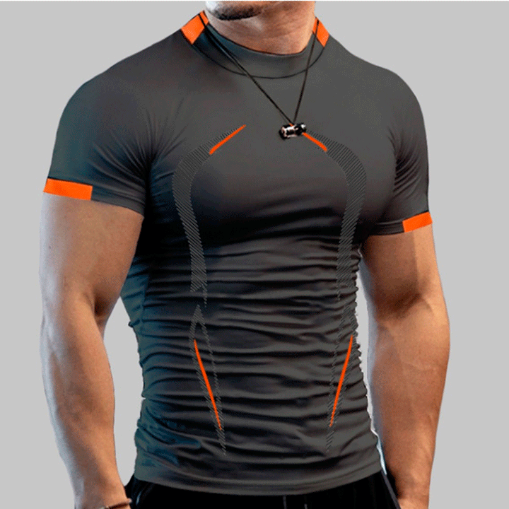 Herren Fitness T-Shirt mit atmungsaktiver Kompressionstechnologie Drune