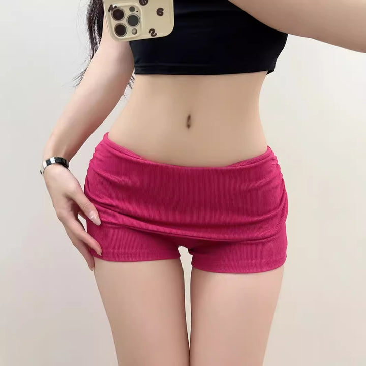 Damen Sportliche Jersey-Shorts mit breitem Bündchen Drune