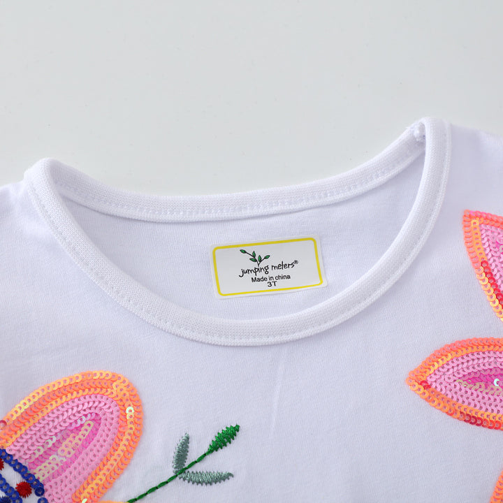 Mädchen Tüllkleid mit floralem Stickdesign Drune