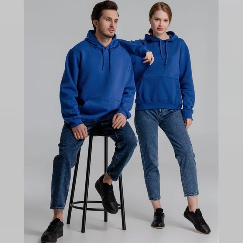 Unisex nan minimalistischer Heavyweight Kapuzenpullover aus French‑Terry mit verdeckter Kängurutasche und schmaler Silhouette Drune