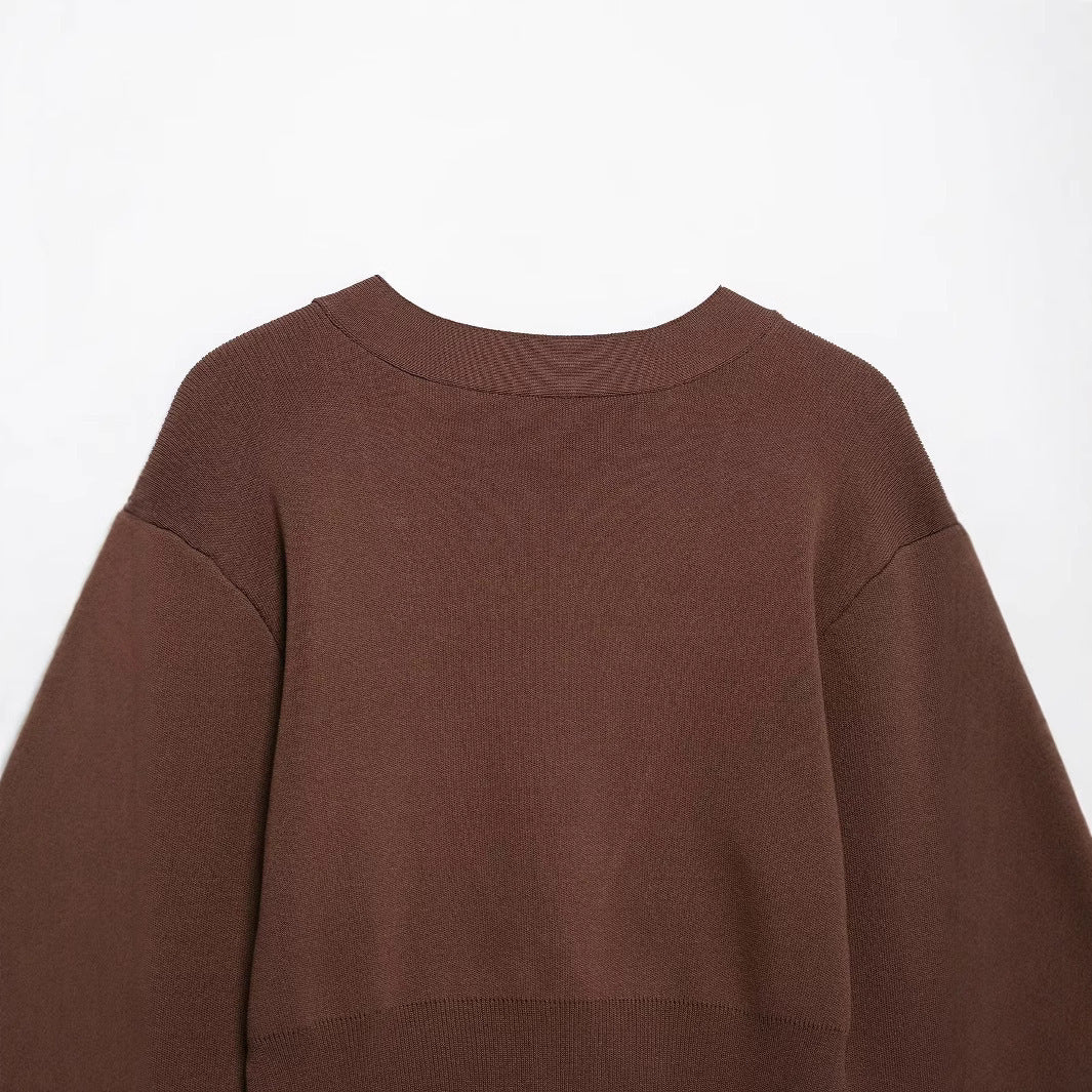 Damen lässige Strickjacke mit dekorativen Knopfdetails und elegantem Schnitt Drune