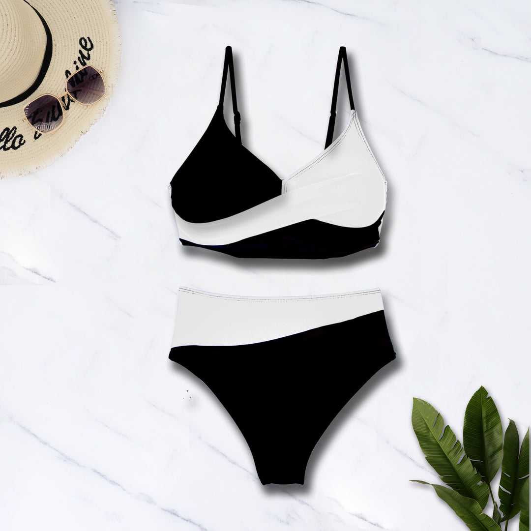 Damen Bunt gemusterter Sport-Bikini Drune