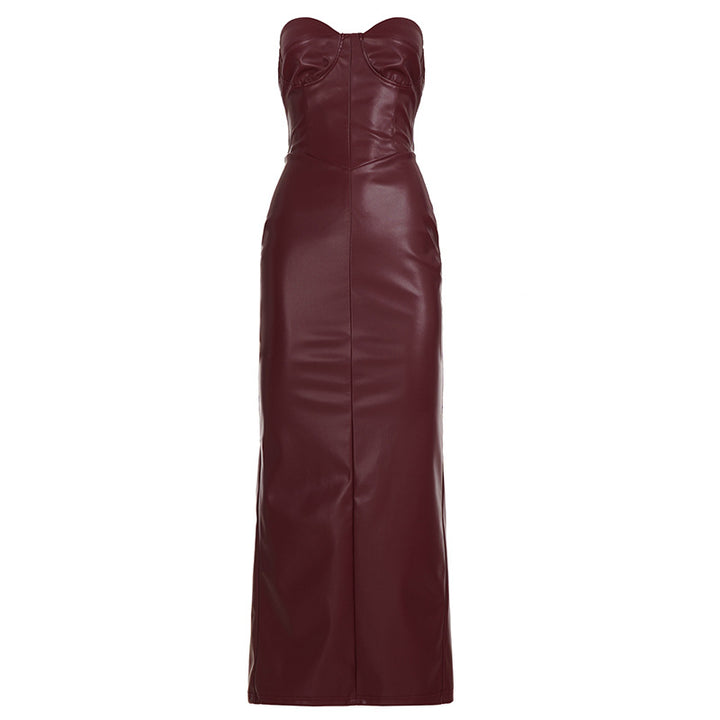 Damen Korsett-Oberteil im eleganten Look mit figurbetonendem Schnitt und strapazierfähigem Kunstleder Drune