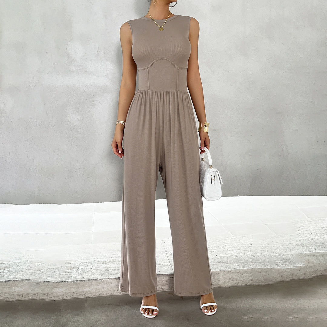 Damen eleganter Jumpsuit mit weitem Schnitt und figurschmeichelndem Design Drune