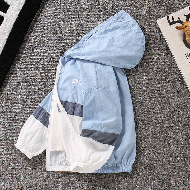 Unisex nan leichte winddichte Kapuzenjacke mit Reißverschluss und elastischen Bündchen  Drune