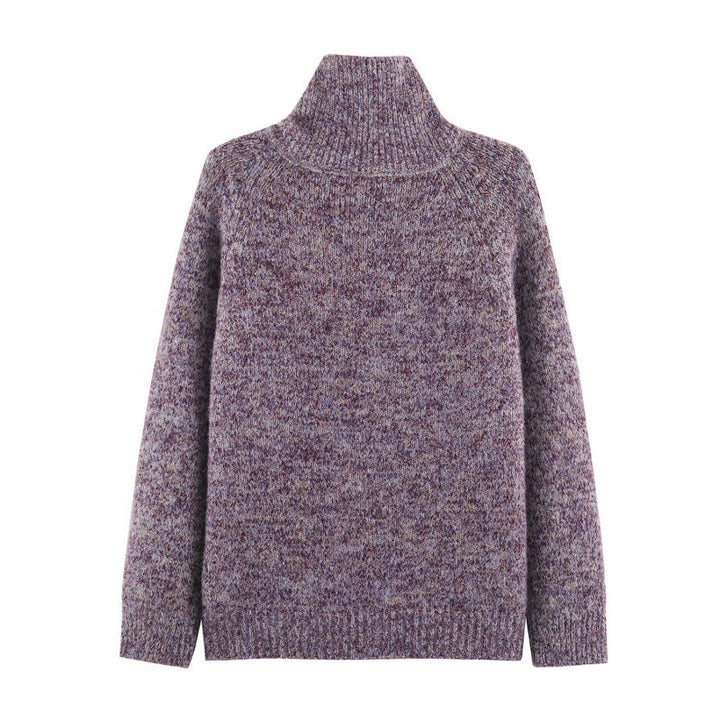 Damen Grobstrick‑Cardigan im Oversize‑Look mit hohem Rippkragen und Knopfleiste Drune
