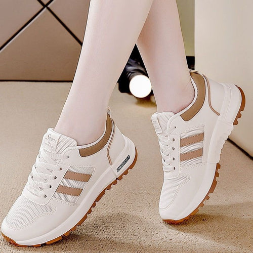 Damen Sportliche Sneaker mit atmungsaktivem Obermaterial Drune