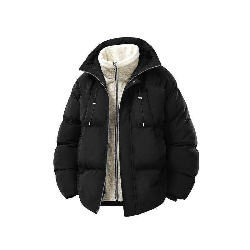Damen Oversize-Steppjacke mit integriertem Fleece-Innenlayer und Kapuze Drune
