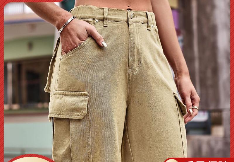 Damen Cargo-Shorts mit elastischem Bund und praktischen Taschen Drune