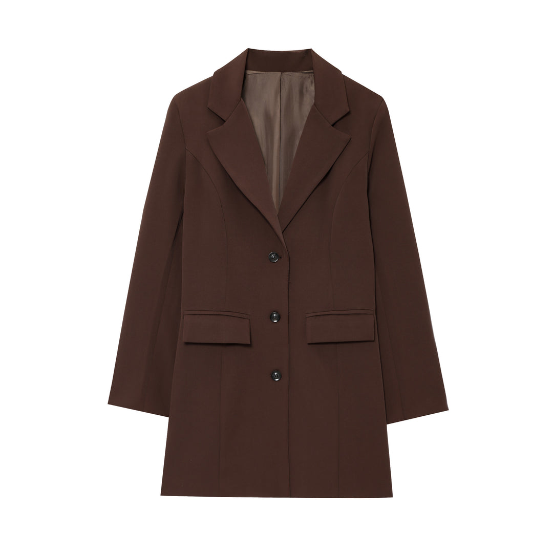 Damen eleganter Blazer mit tailliertem Schnitt Drune