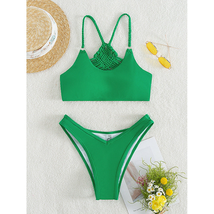 Damen Hochtailliertes Bikini-Set mit raffiniertem Schnitt Drune