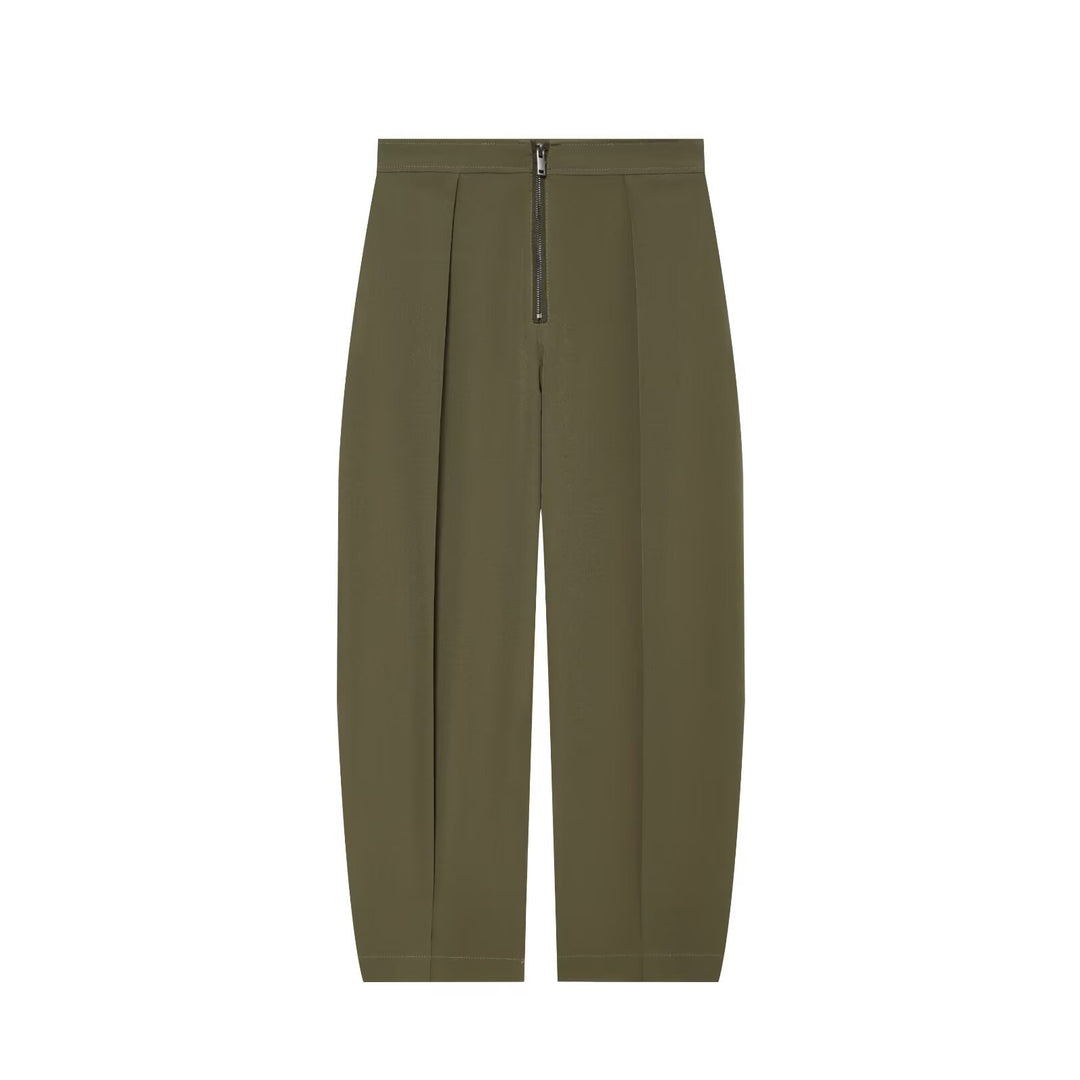 Damen Kurzgeschnittene Utility Blousonjacke mit Tunnelzugbund und aufgesetzten Eingrifftaschen Drune