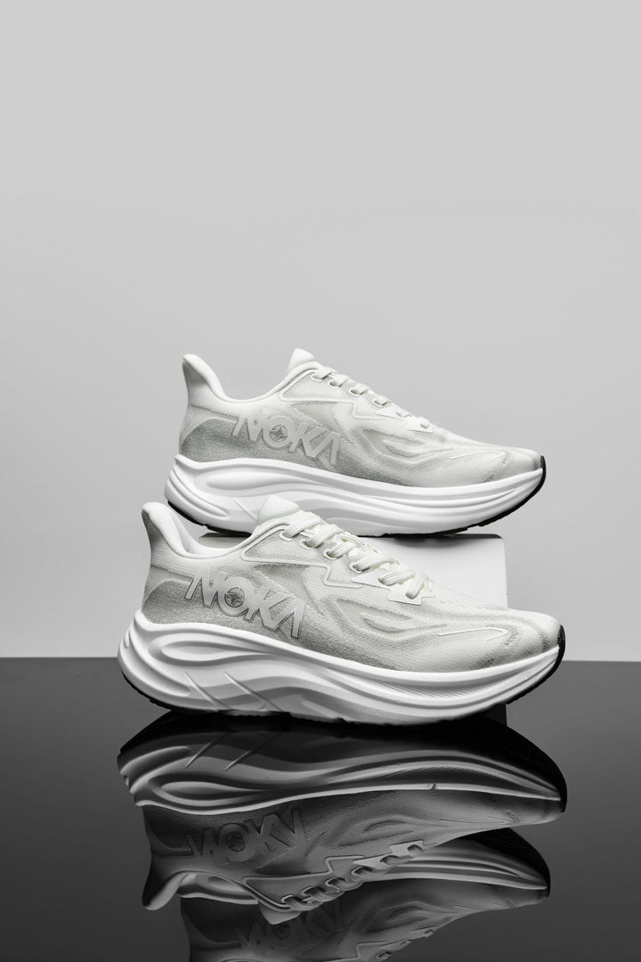 Unisex gedämpfte Hohlkern-Roadrunning Schuhe mit atmungsaktivem Strickoberteil und ergonomischer Plateau-Zwischensohle Drune