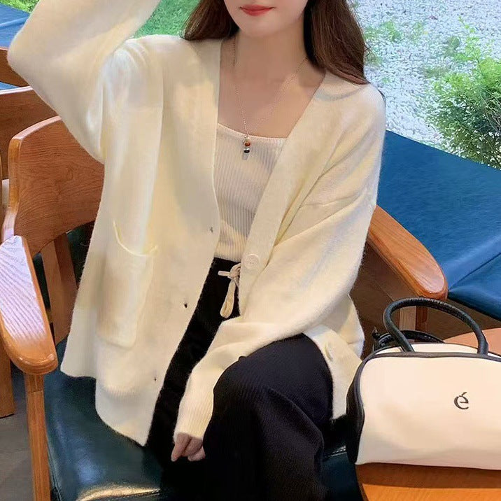 Damen Bequemer Oversized Cardigan Drune
