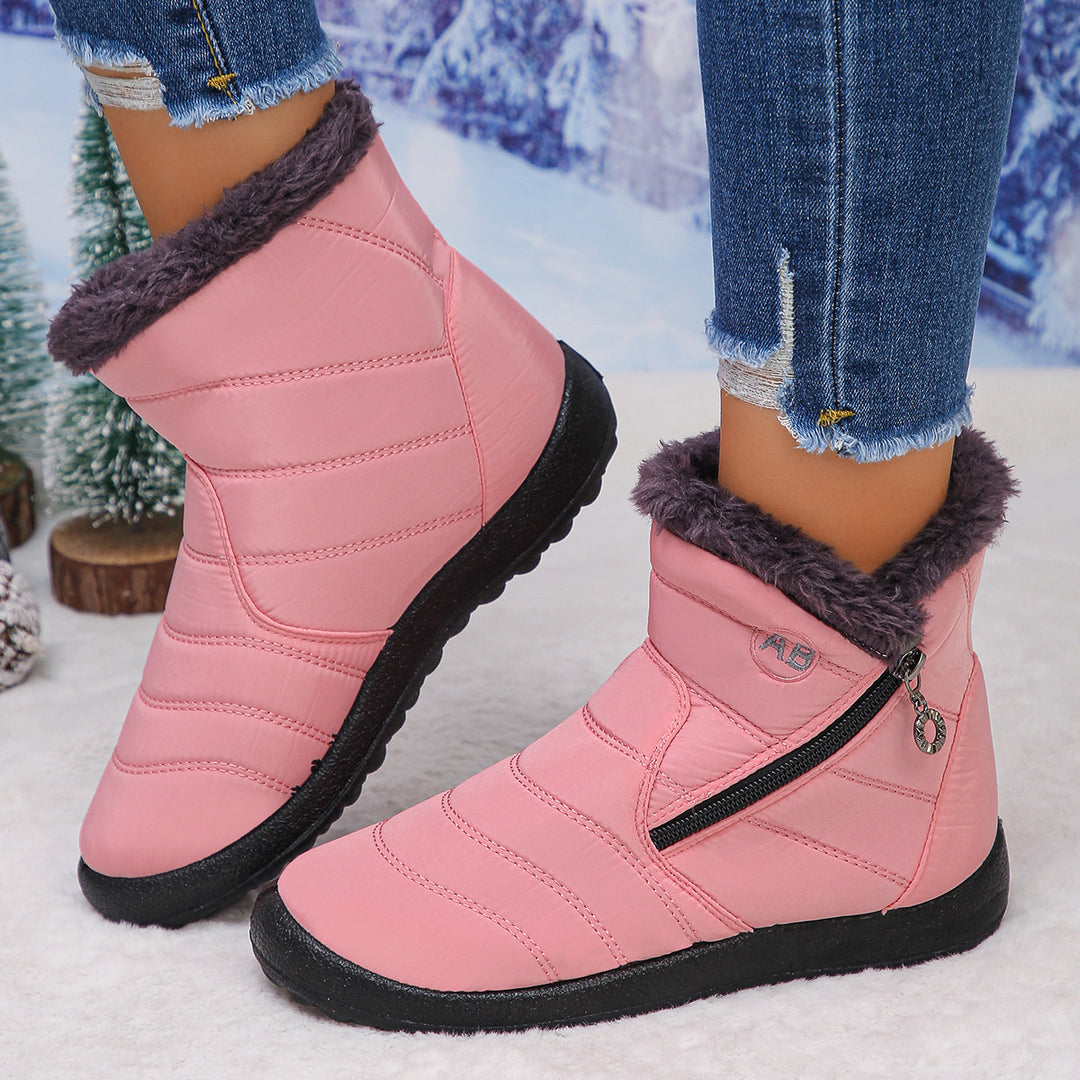 Damen Thermo-Winterstiefel mit kuscheligem Innenfutter und seitlichem Reißverschluss Drune
