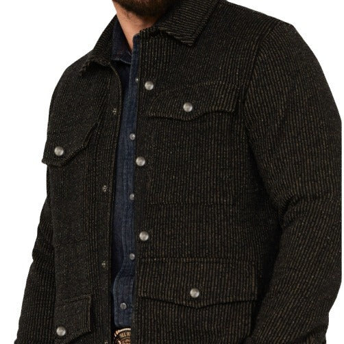 Herren strapazierfähige Baumwolljacke im rustikalen Look mit praktischen Klappentaschen Drune