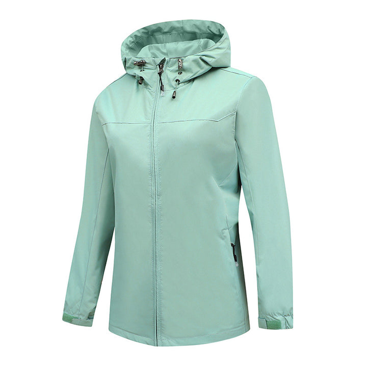 Herren ultraleichte packbare Regenjacke mit verstellbarer Kapuze und elastischen Manschetten Drune