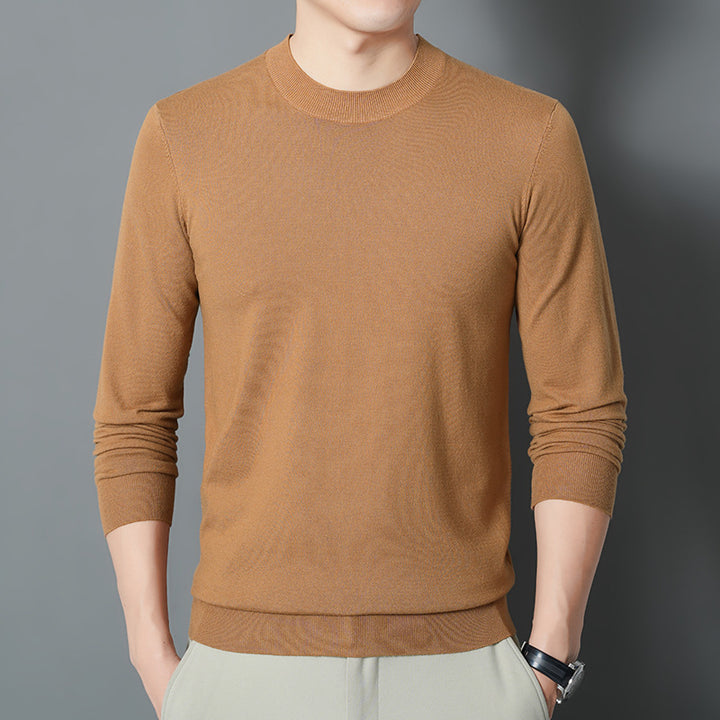 Herren Feiner Rundhalspullover aus Feinstrick mit schmaler Silhouette Drune