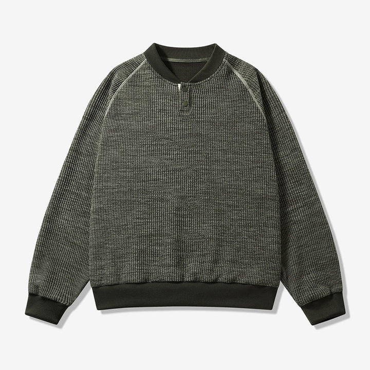 Herren Bequemer Sweater mit Stehkragen Drune