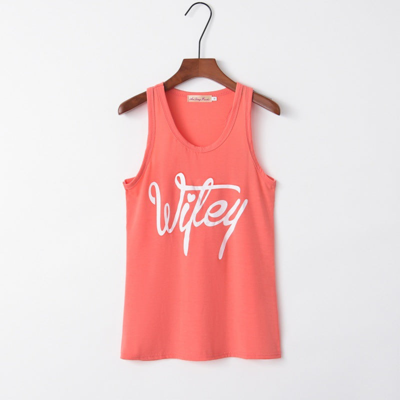 Damen Tanktop mit trendigem Schriftzug Drune