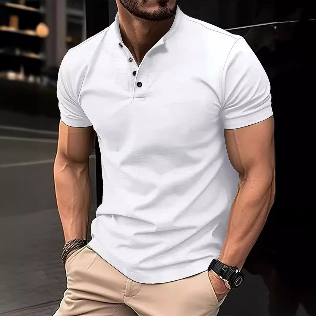 Herren Polohemd mit Knopfleiste und Kurzarm Drune
