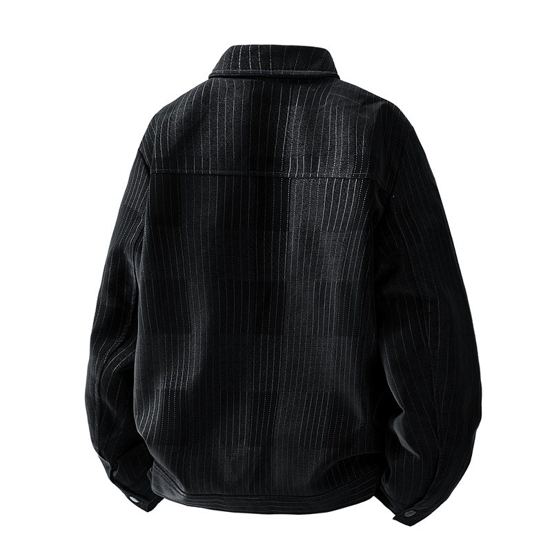 Herren Modische Jacke mit seitlichen Brusttaschen Drune