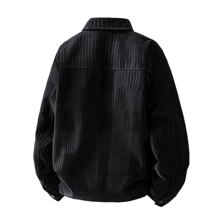 Herren Modische Jacke mit seitlichen Brusttaschen Drune