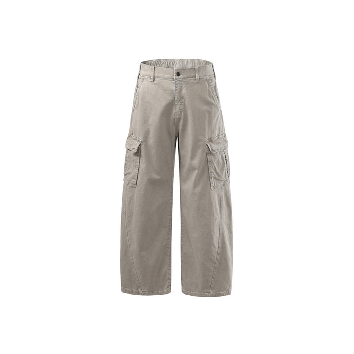 Herren Weite Utility-Cargohose mit elastischem Rückbund und Mehrfachtaschen Drune