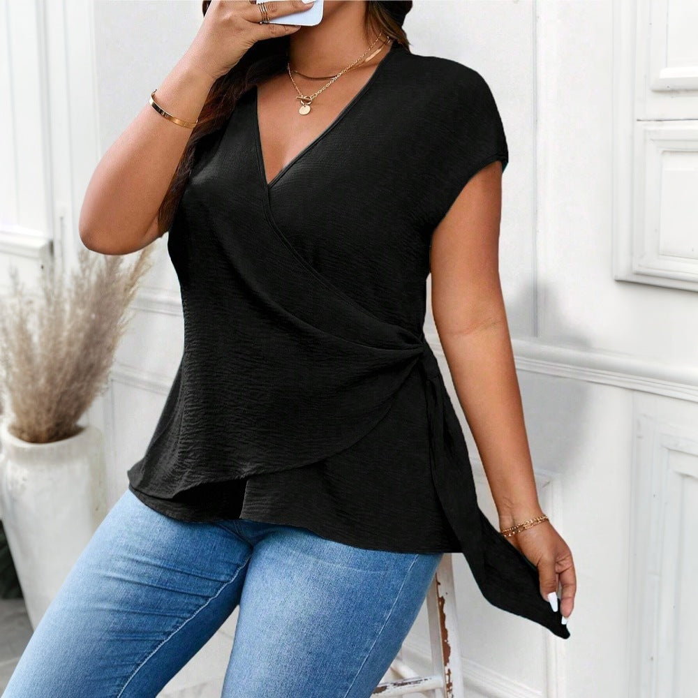 Damen Wickelbluse Drune