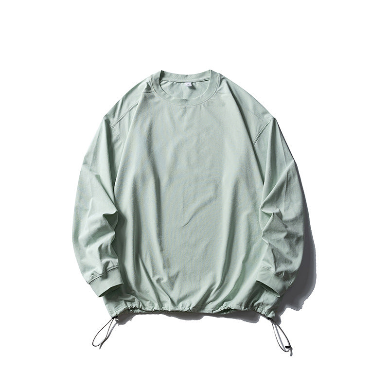 Unisex Oversize-Sweatshirt mit verstellbarem Kordelzugsaum, Raglanärmeln und Rippbündchen Drune