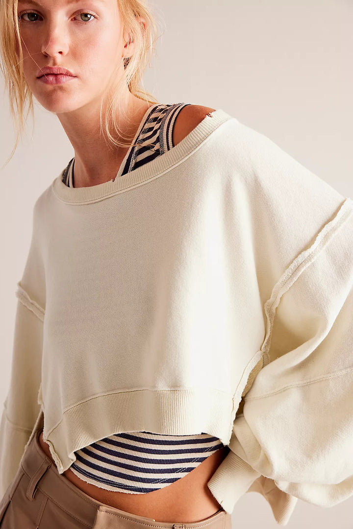 Damen lässiger Oversized Pullover Drune