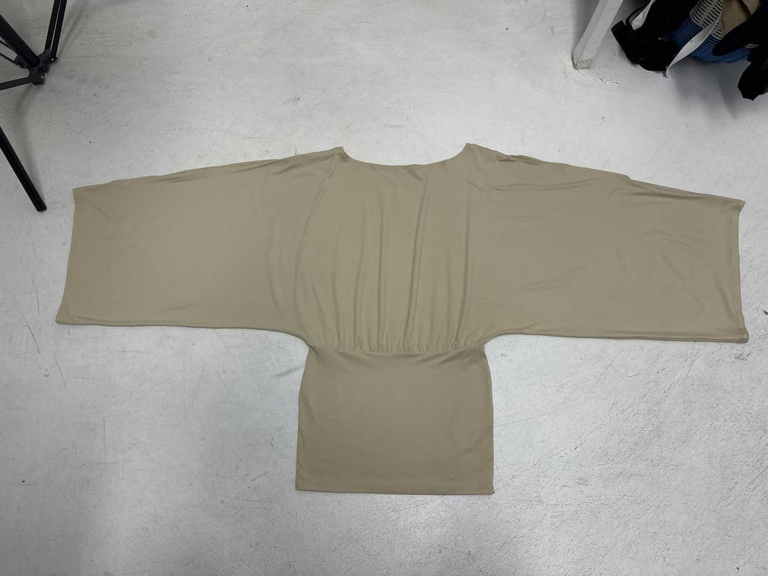 Damen Oversize Tunika mit aufregendem Wickeldesign und großzügigen Ärmeln Drune