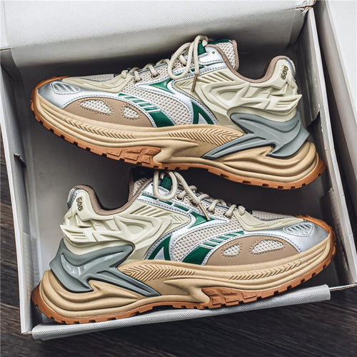 Herren Voluminöse Laufsneaker mit dicker Profilsohle und atmungsaktivem Mesh-Obermaterial Drune