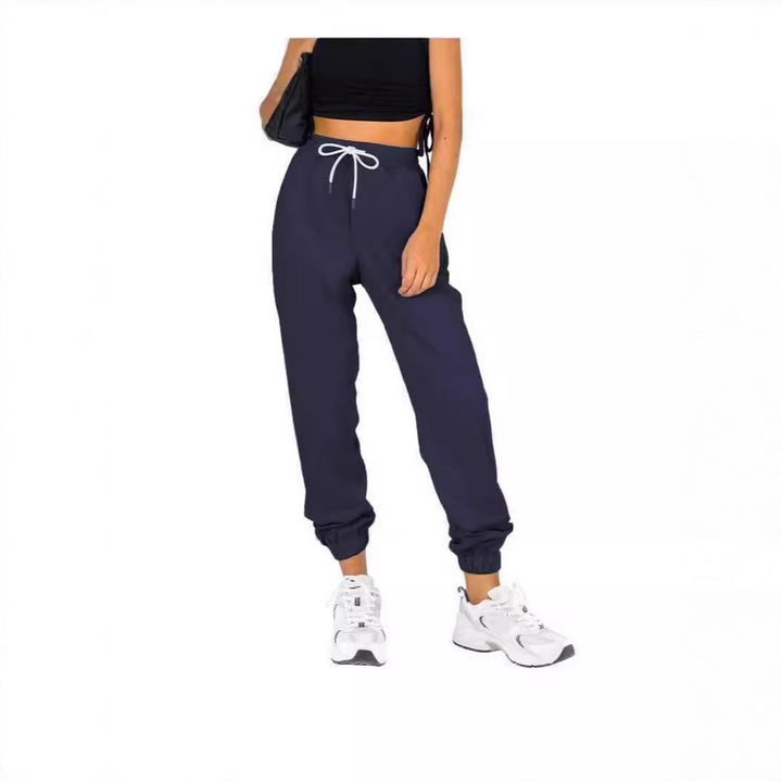 Damen Sportliche Sweatpants mit praktischem Kordelzug und elastischem Bund Drune