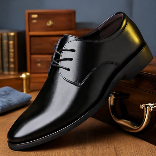 Herren Elegante und glänzende Schnürschuhe Drune