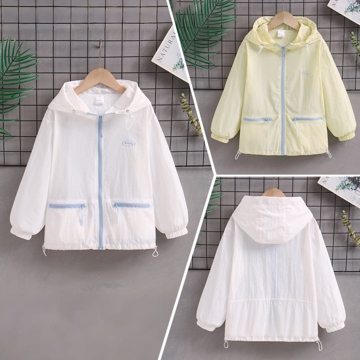 Damen nan ultraleichte Kapuzen-Windjacke mit Reißverschlusstaschen Drune