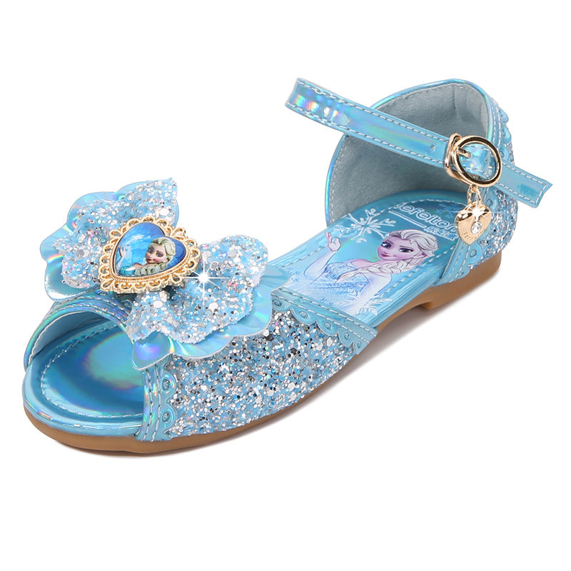 Mädchen Glitzernde Sandalen mit einzigartigem Blumenmotiv Drune
