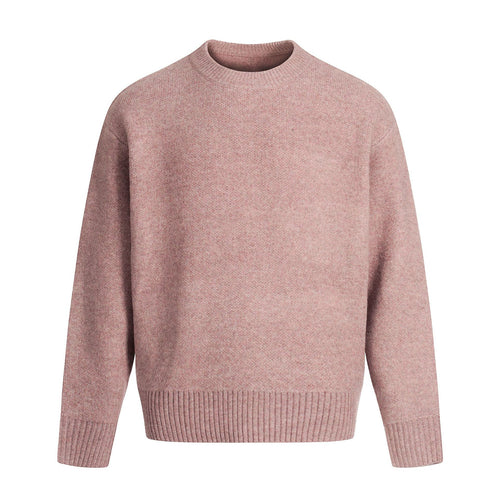 Unisex Feinstrickpullover mit Rundhalsausschnitt, Drop-Shoulder und breitem Rippenbund Drune