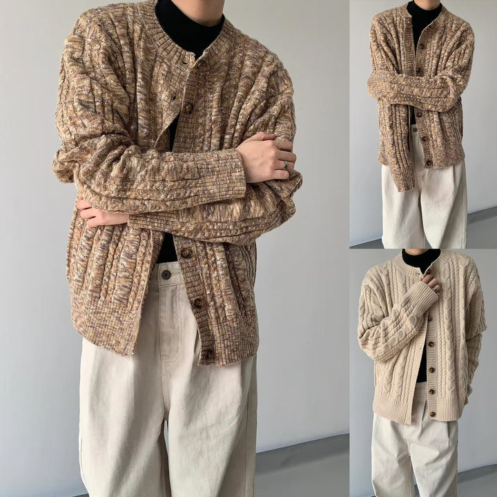 Damen Modische Strickjacke mit Knopfdetails Drune