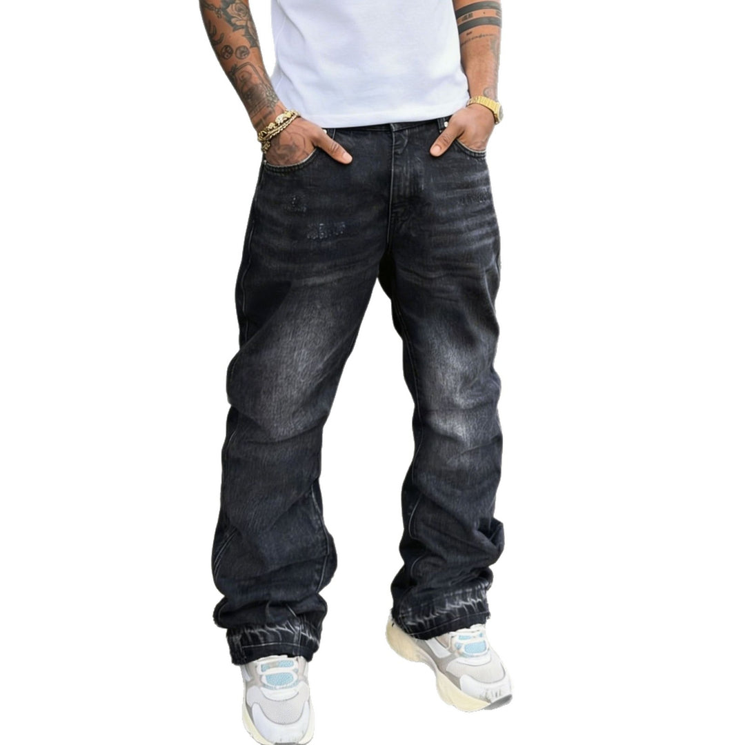 Herren Lässige Denim-Jeans mit Destroyed-Details Drune