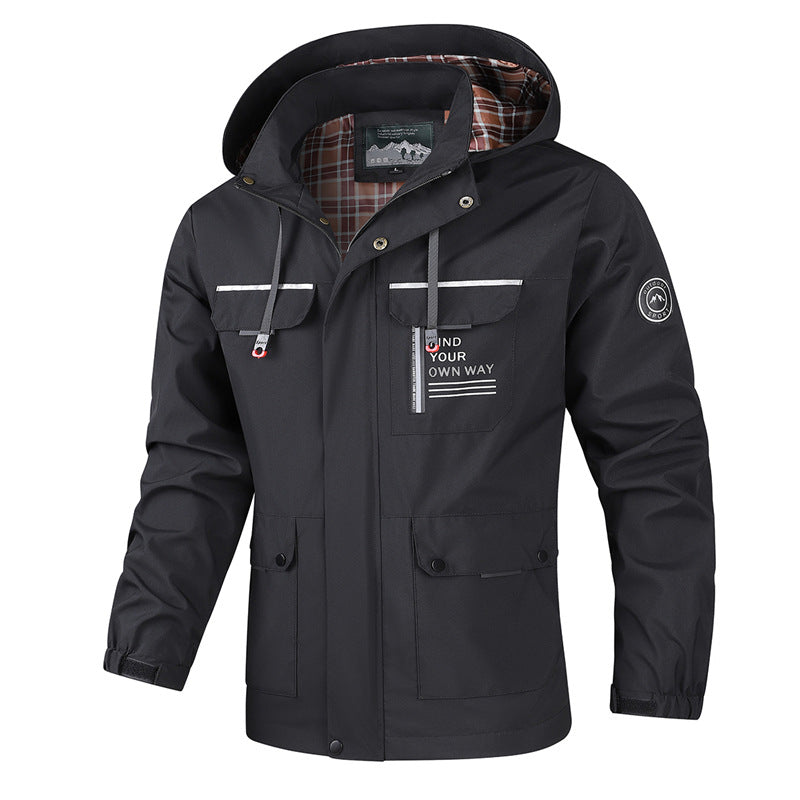Herren Wetterfeste multifunktionale Jacke Drune