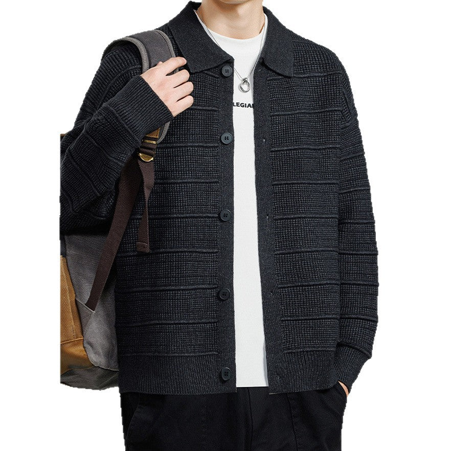 Herren Modische Strickjacke Drune
