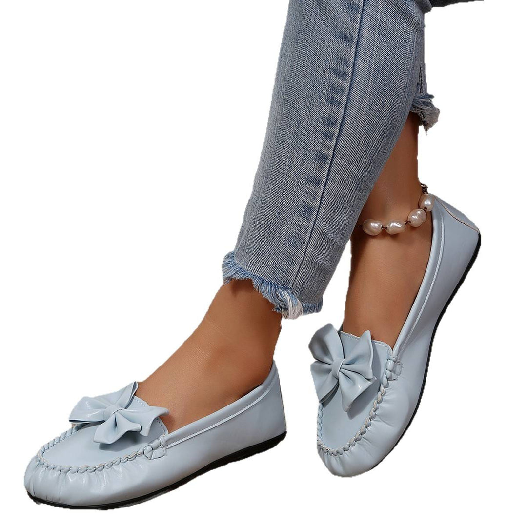 Damen Bequeme Mokassins mit Schleifen-Detail Drune