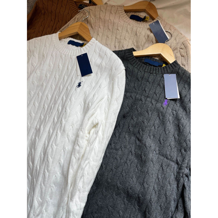 Damen Grob gestrickter Pullover Drune