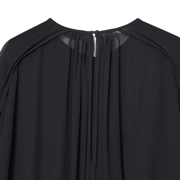 Damen asymmetrische Volant-Tunika mit Raffungen Drune
