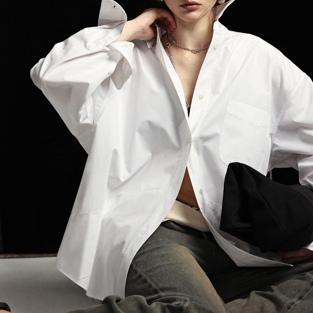Damen Oversized Hemd Drune